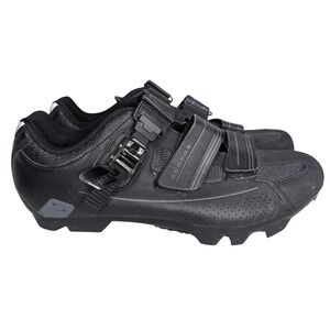 Serfas Switchback Clipless Cycling Shoes Men 9.5 EU 43 SPD MTB Trail Spin Black